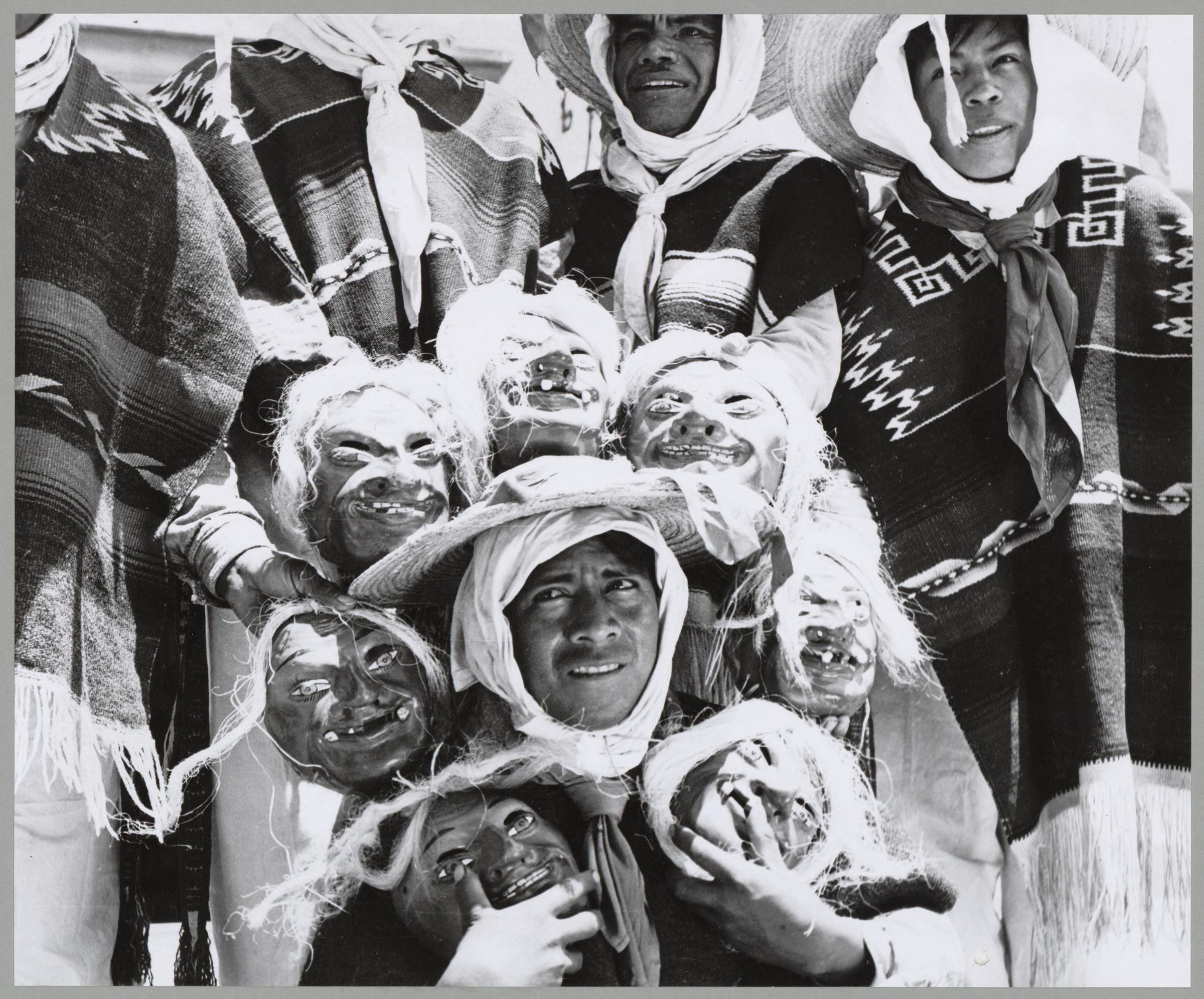 Masks Used in Native Dance.