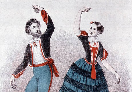 Hrabina-i-Wiesniaczka-colour by Henryk Hirszel (1809-1877)