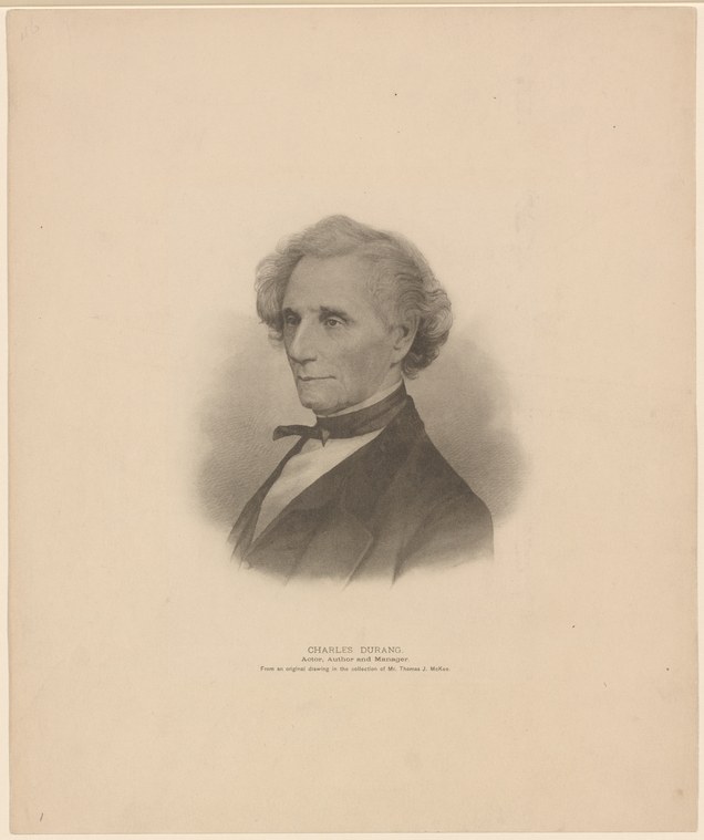 Stippled engraving of a mid-19th-century gentleman in dark coat and bow tie, turned slightly left, against a plain background.