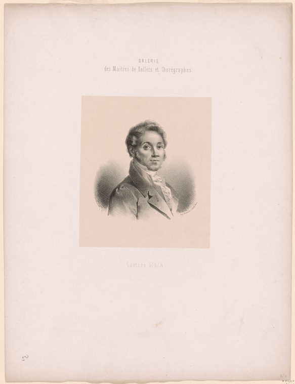 Regency-era stipple engraving of a man in a dark coat and white collar, inscribed Gaetano Gioja below.