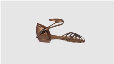 Style DEFY by Patty Vo Copper Leather with no mesh Swing Heel - Womens Dance Shoes