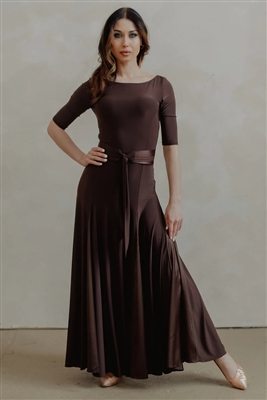 Miari Alexa Ballgown Chocolate Brown